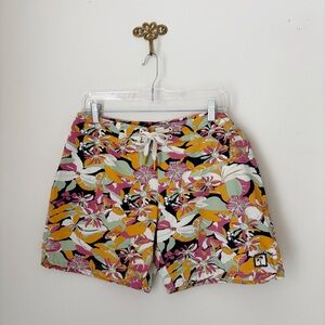 Marine Layer Men's Vintage Floral Print Coronado Beach Board Shorts Sz 33